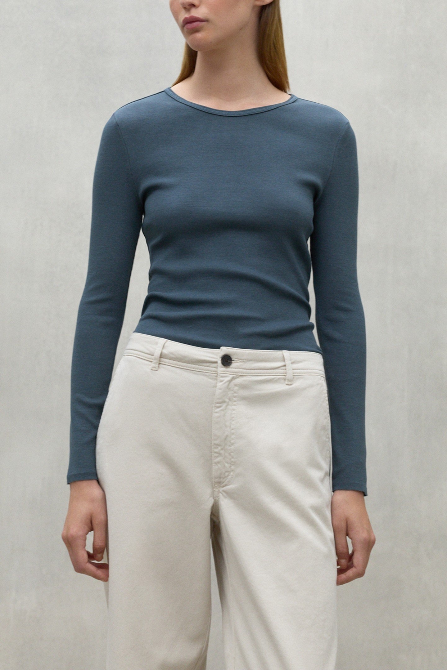 SINESALF LONG SLEEVE T-SHIRT STEEL BLUE 2