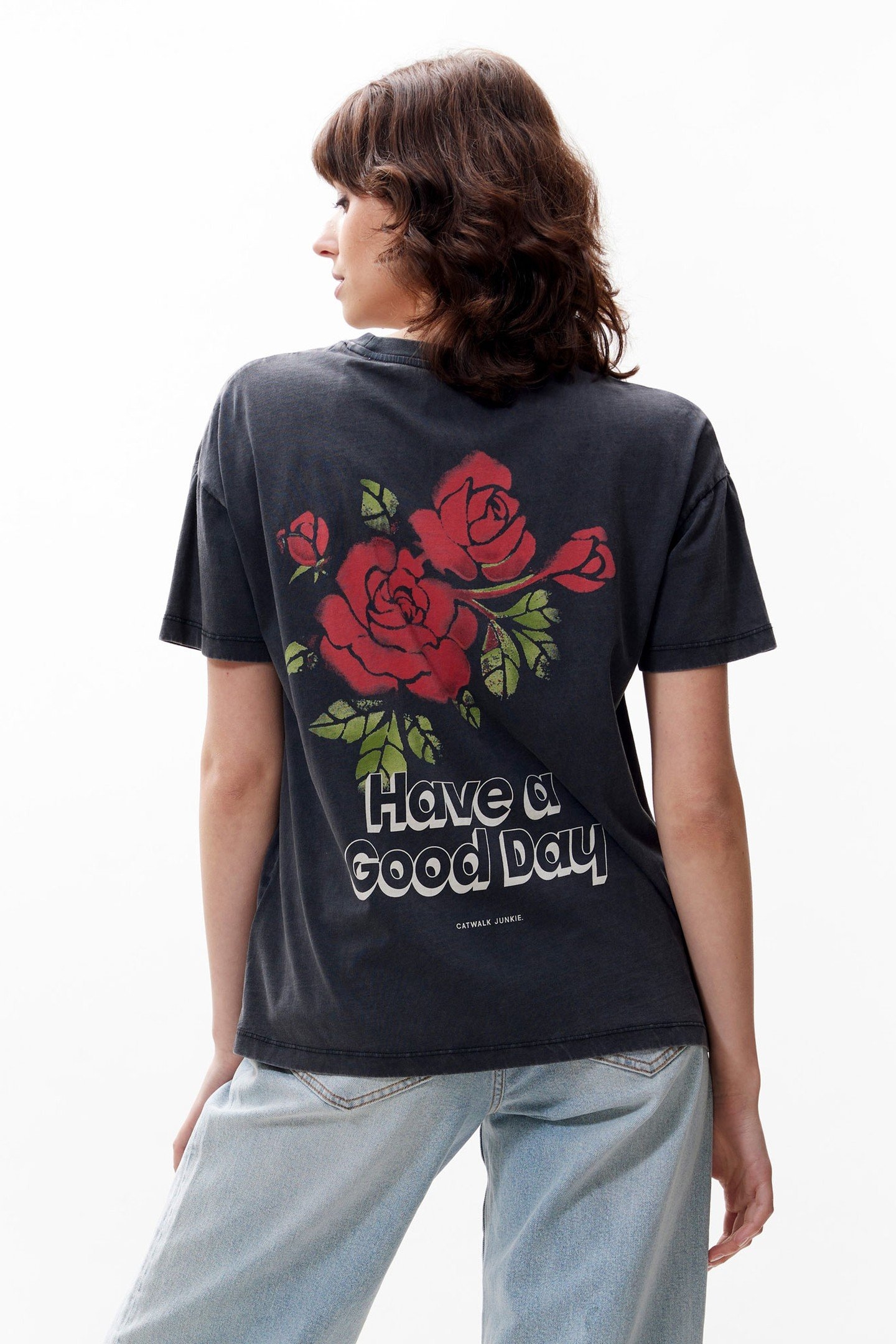 GRAPHIC TSHIRT FADED DARK GREY 3