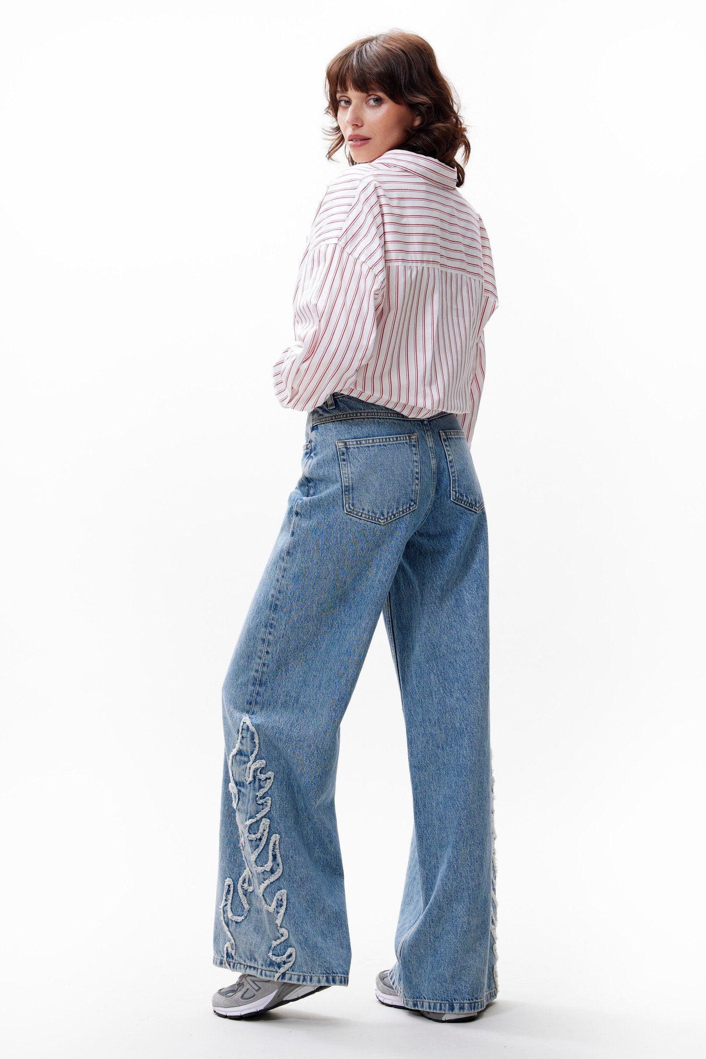 WIDE LEG FLAME JEANS COUNTRY BLUE 2