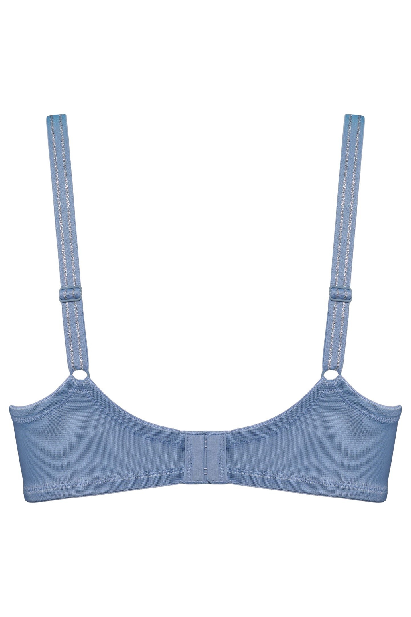 SNOWFLAKE BRAPLUNGE BALCONYWIRED SEMI PADDED BLUE 4