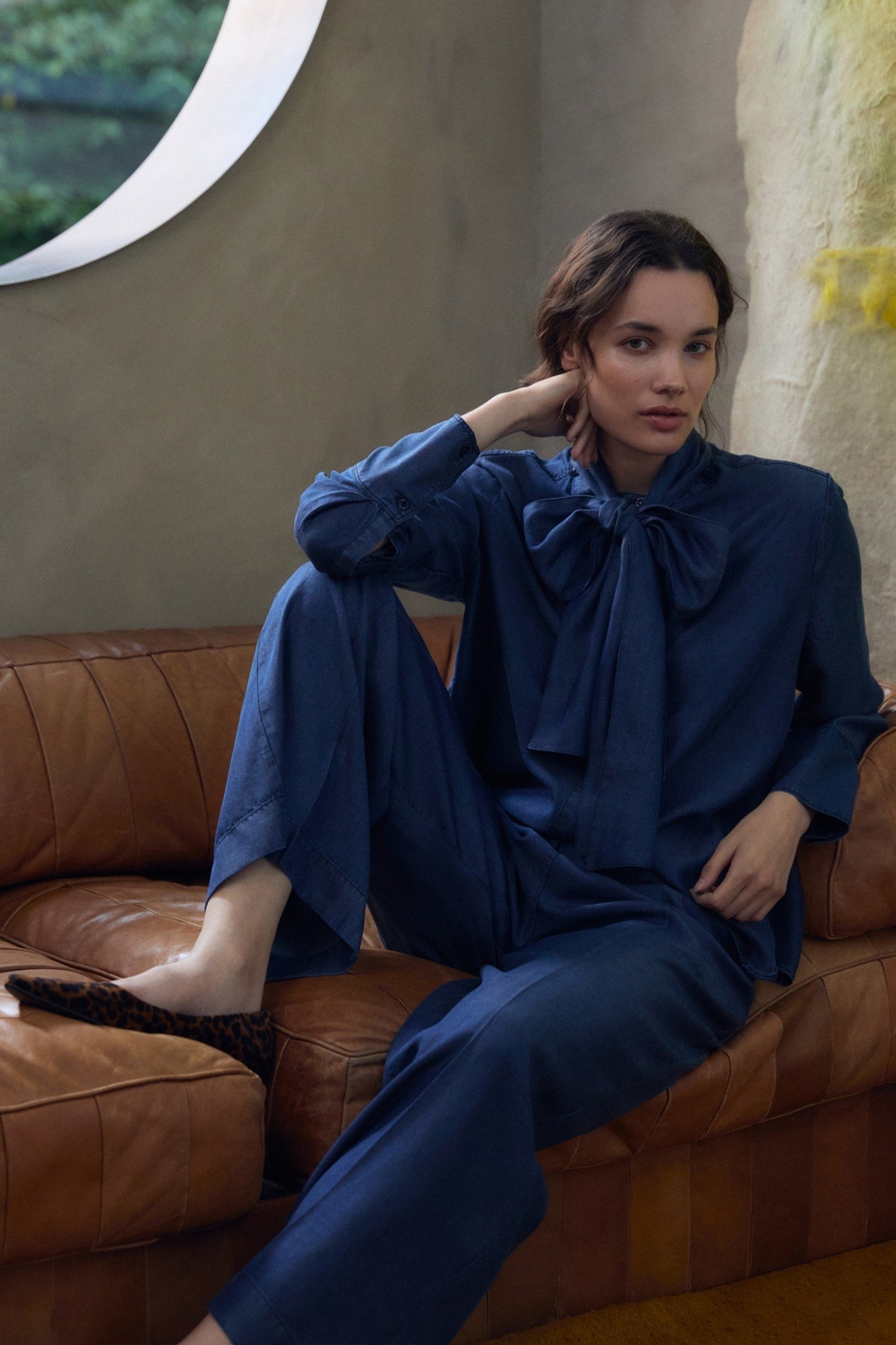 MOONFLOWER PANTS BLUE DENIM 1