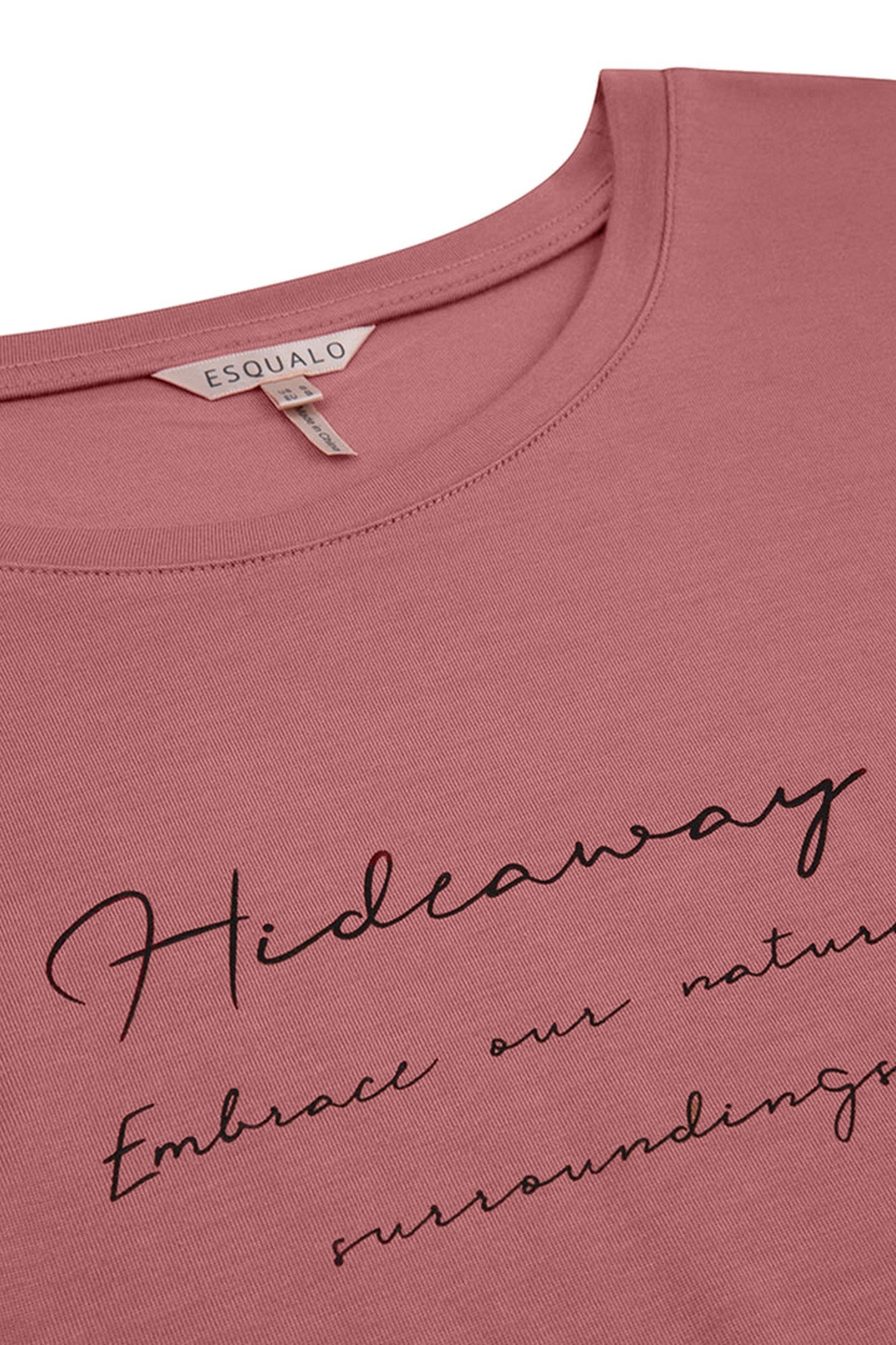 T-SHIRT MODAL PRINT "HIDEAWAY" VINTAGE ROSE 3