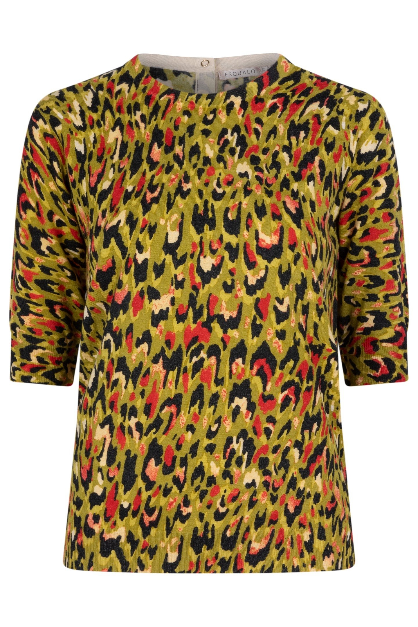 SWEATER SHORT SLVE UNTAMED ANIMAL PRINT 1