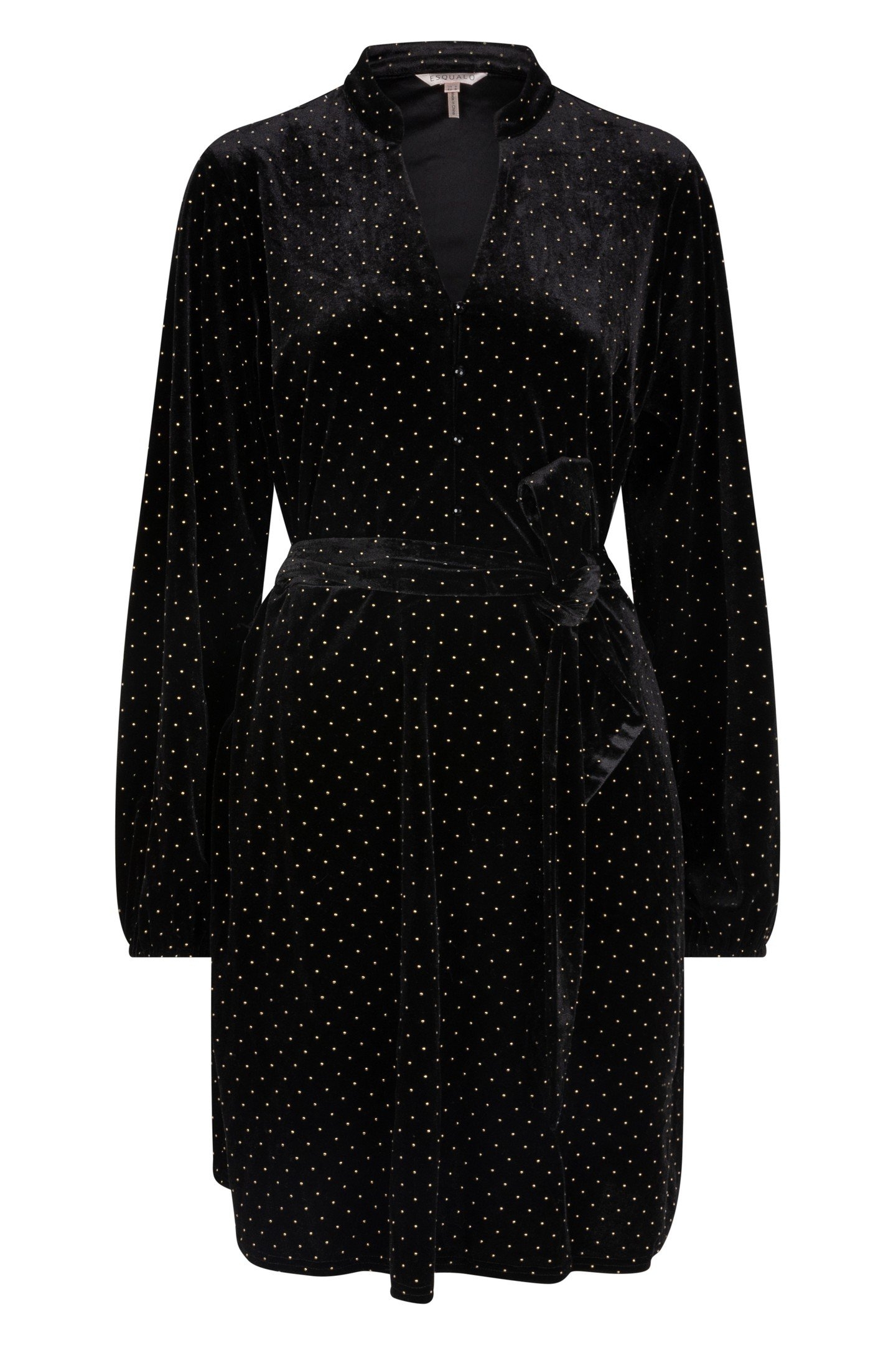 DRESS VELVET STUDS BLACK 4