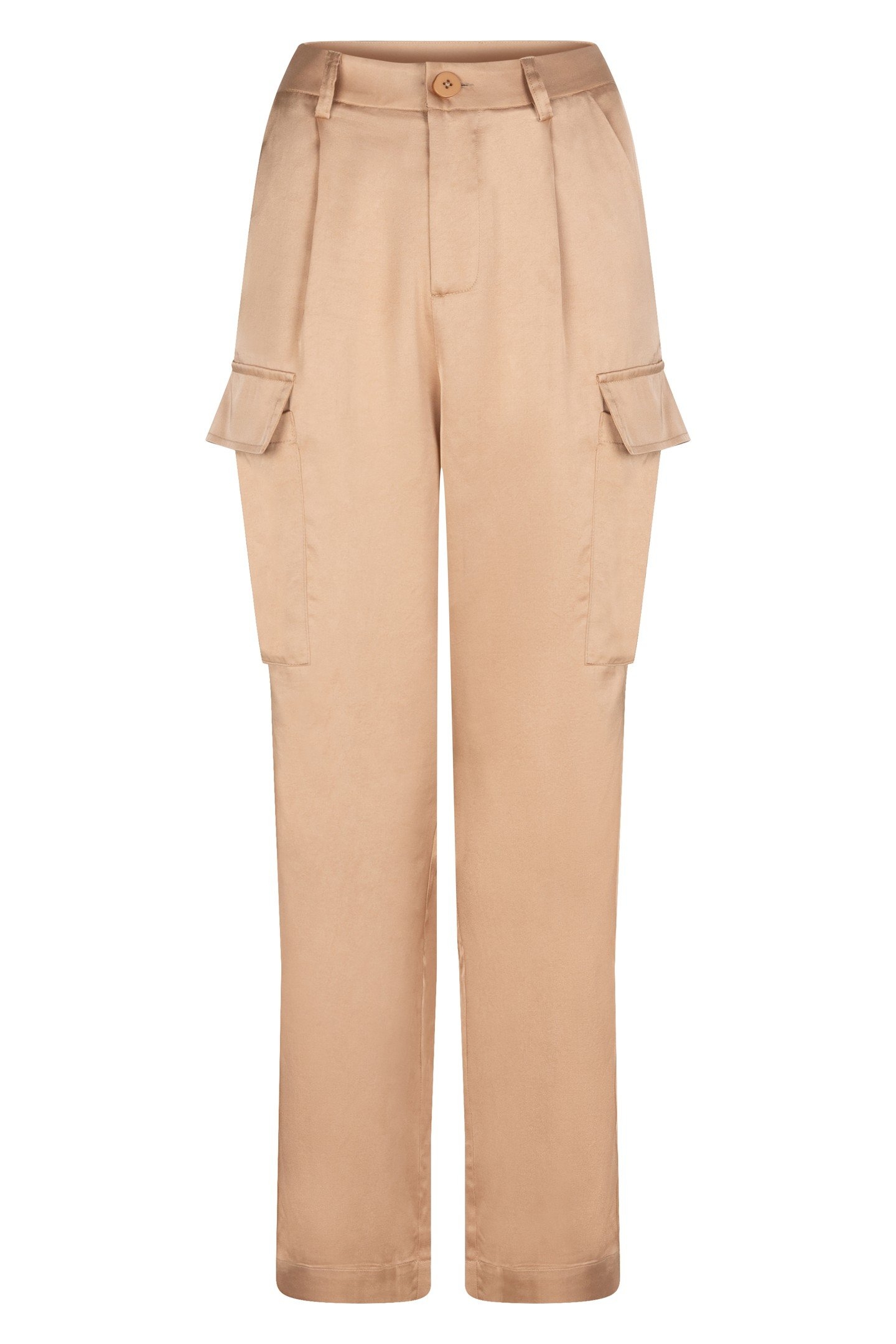 TROUSERS CARGO SATEEN GOLD 4