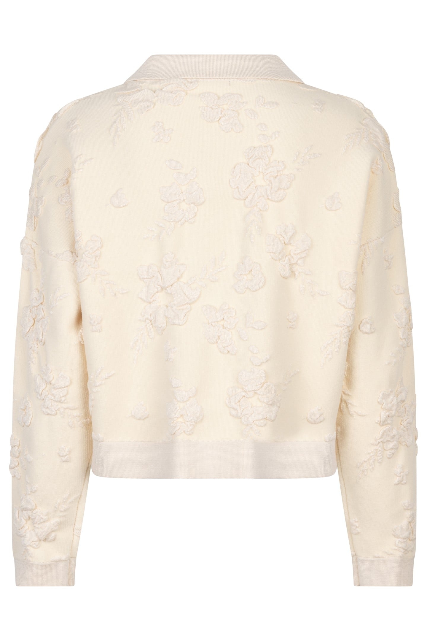 CARDIGAN 3D FLOWERS LIGHT SAND 4