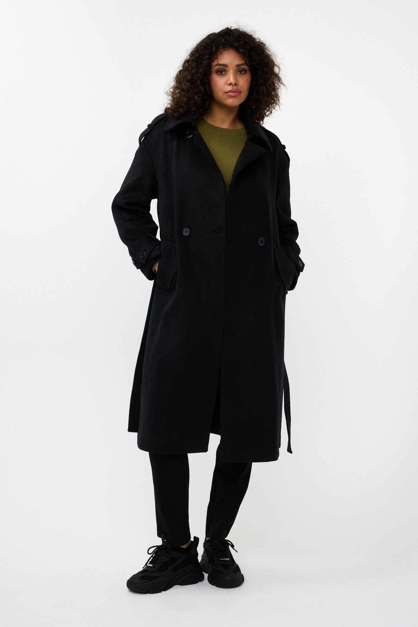 COAT TRENCHCOAT BLACK 1