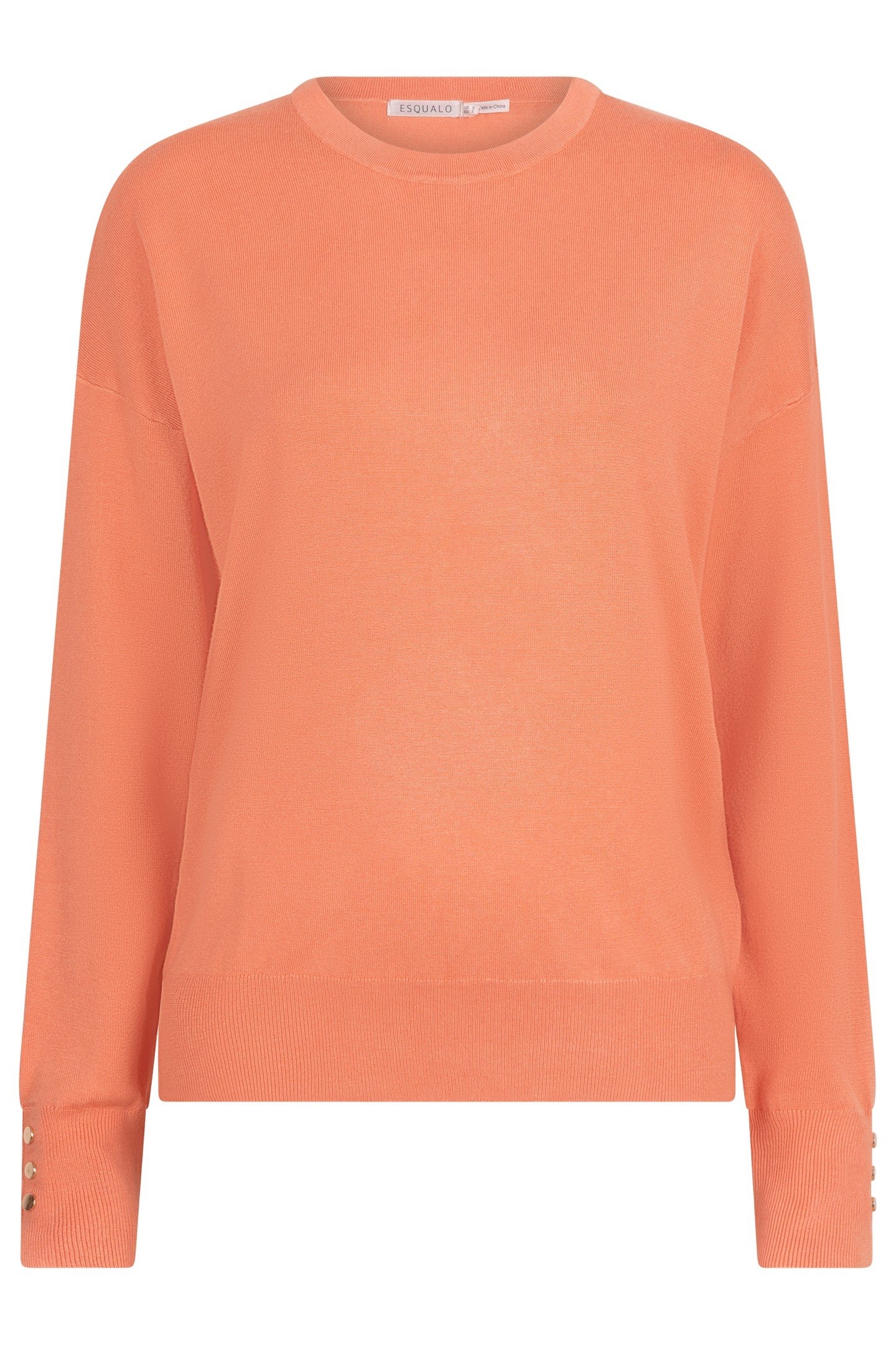 SWEATER R-NECK BASIC KNIT AMBER GLOW 4