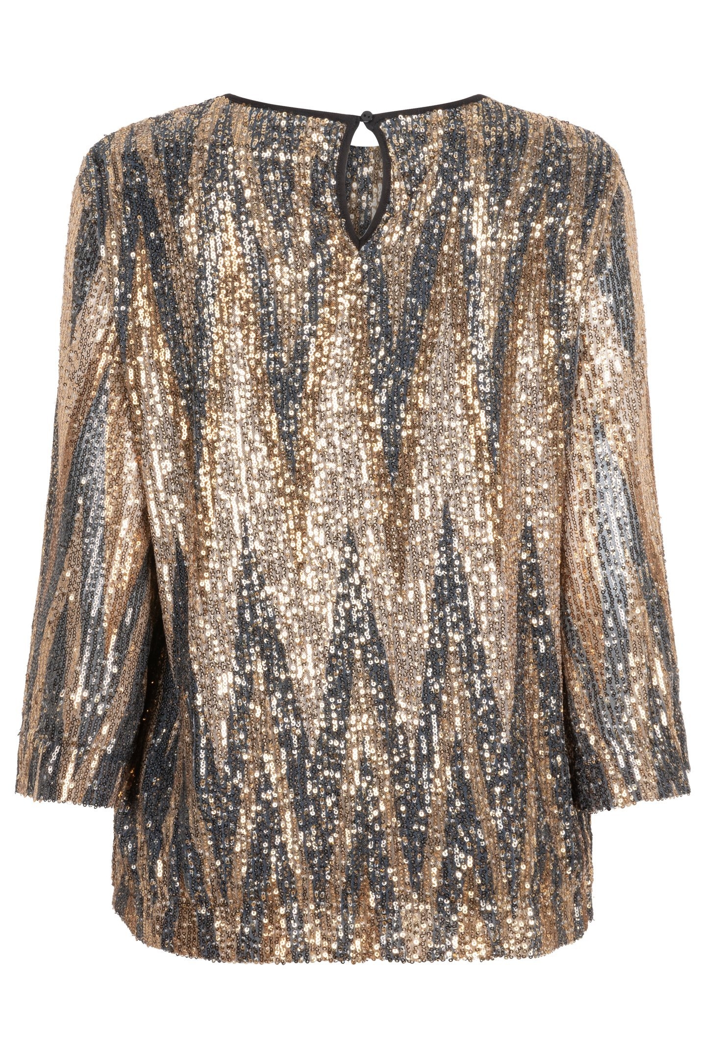 BLOUSE SEQUINS ZIGZAG PRINT 5