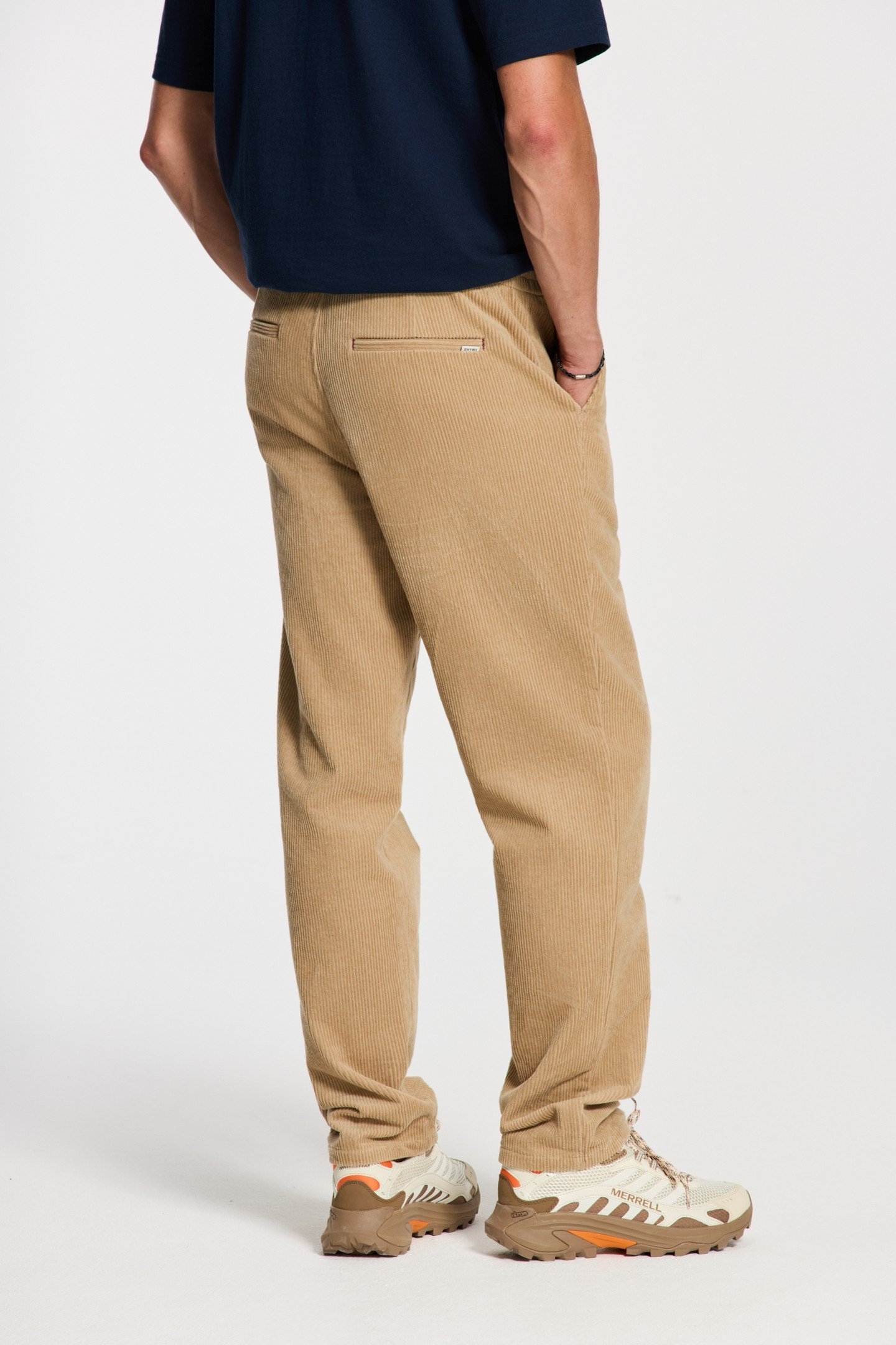 ALAN CORDUROY STRAIGHT FIT TROUSERS BEIGE CLAY 3