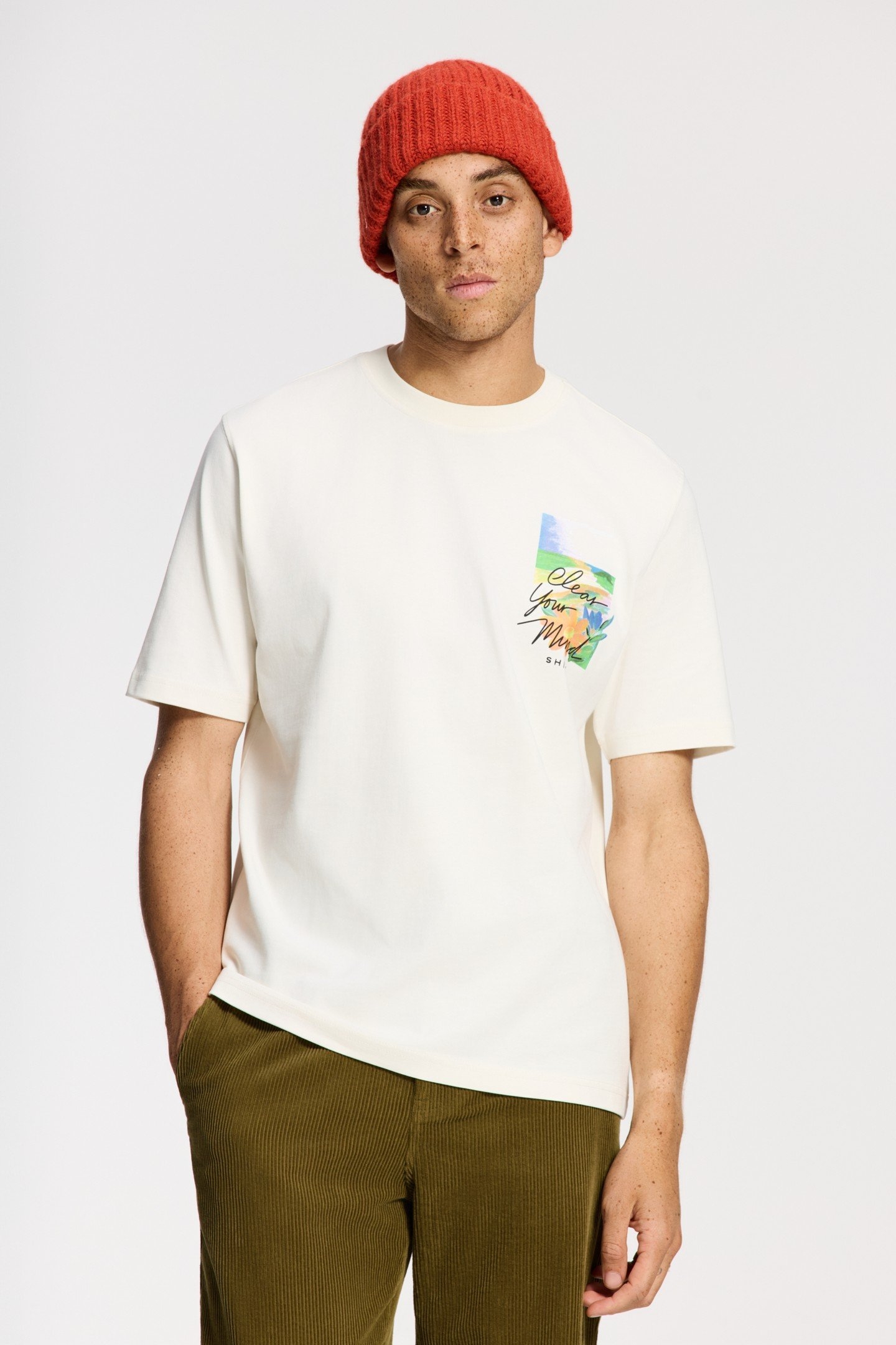 FINN RELAXED FIT LANDSCAPE T-SHIRT WHITE 2