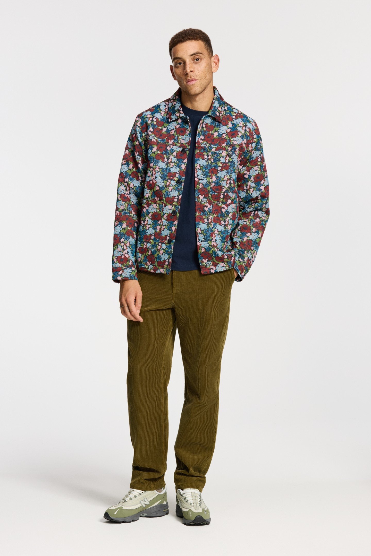 IAN FLORAL FIELD JACKET BLUE DARK NAVY FLORAL 3