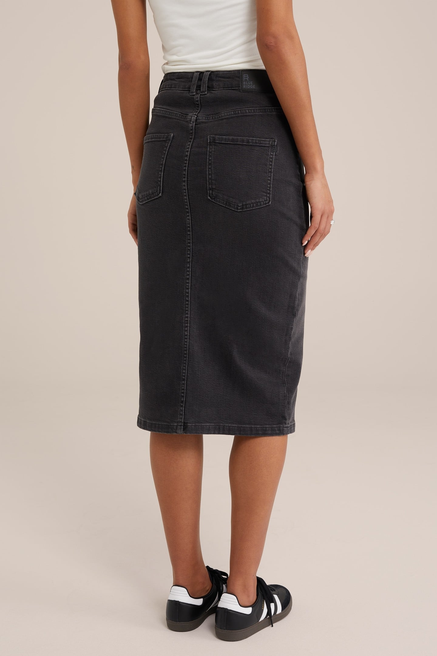 SKIRT MEDIUM LENGTH DARK GREY 2