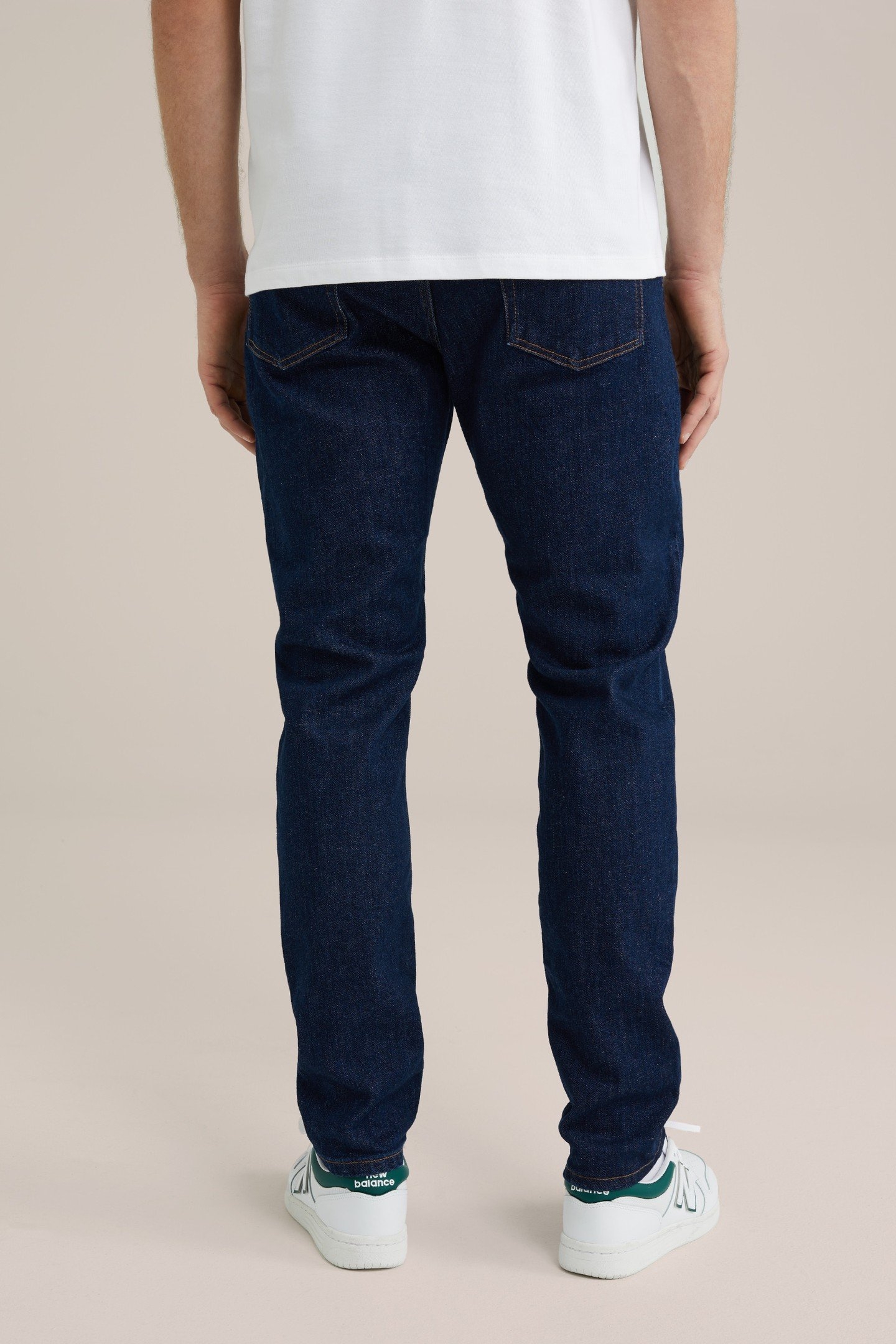 5-POCKET MID WAIST DARK BLUE 4