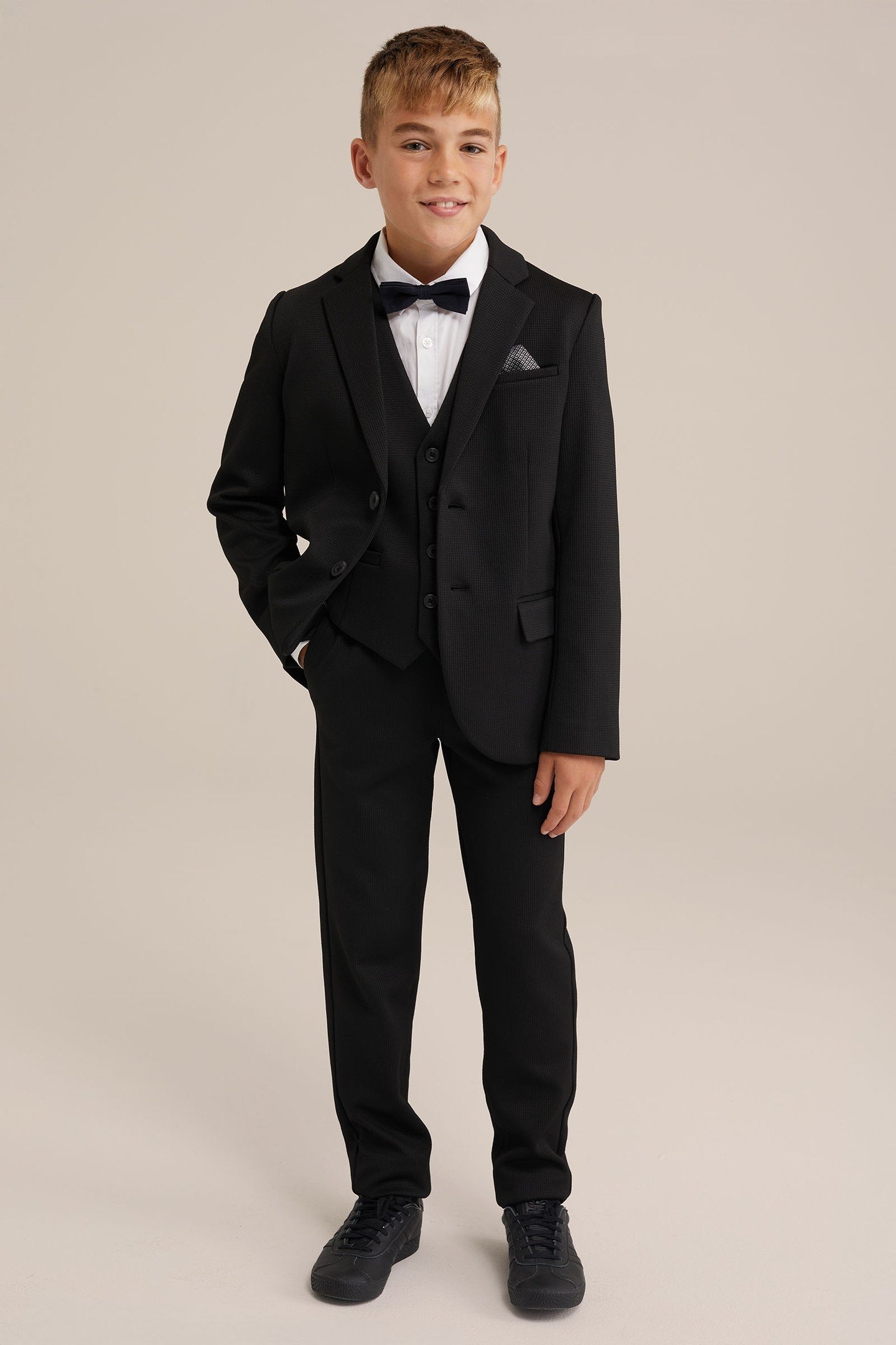 BOYS WAISTCOAT BLACK 4