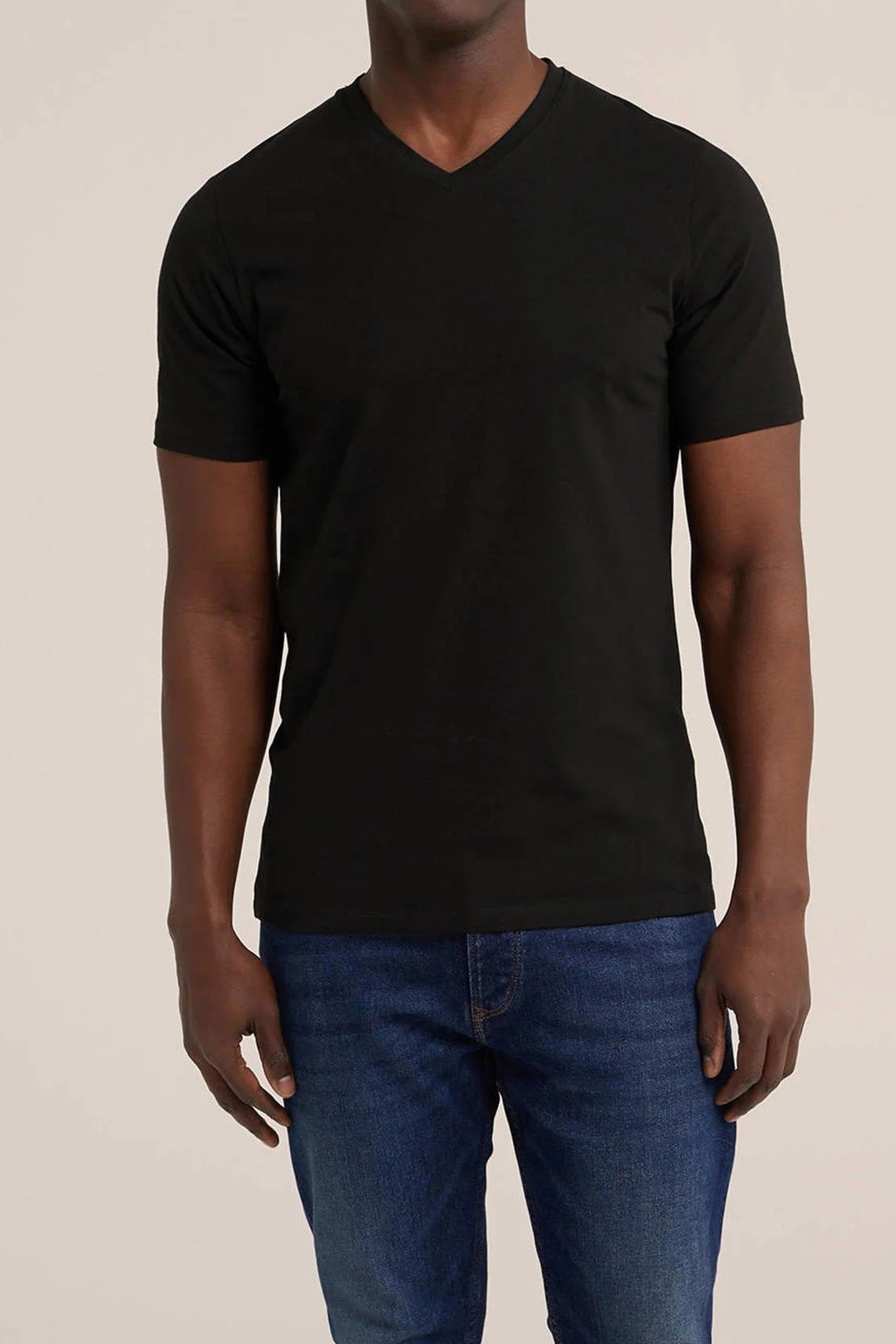 PREMIUM - STRETCH T-SHIRT - 4-PACK BLACK 5