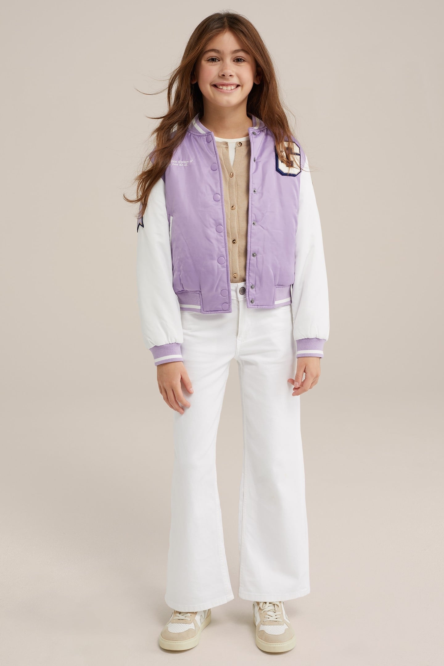 GIRLS BOMBER LILAC 2