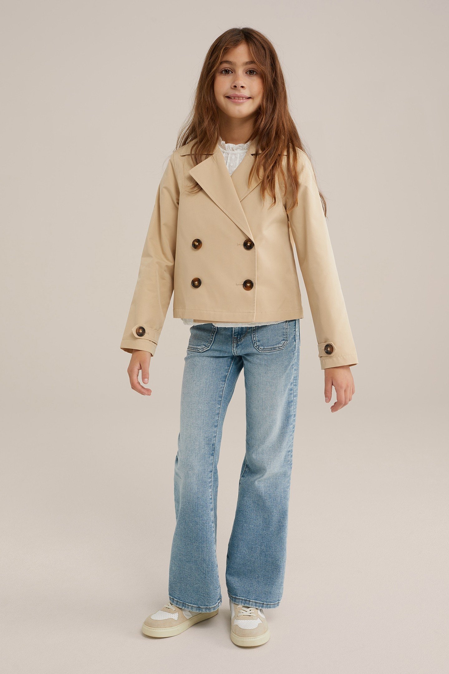 GIRLS TRENCHCOAT BEIGE 2