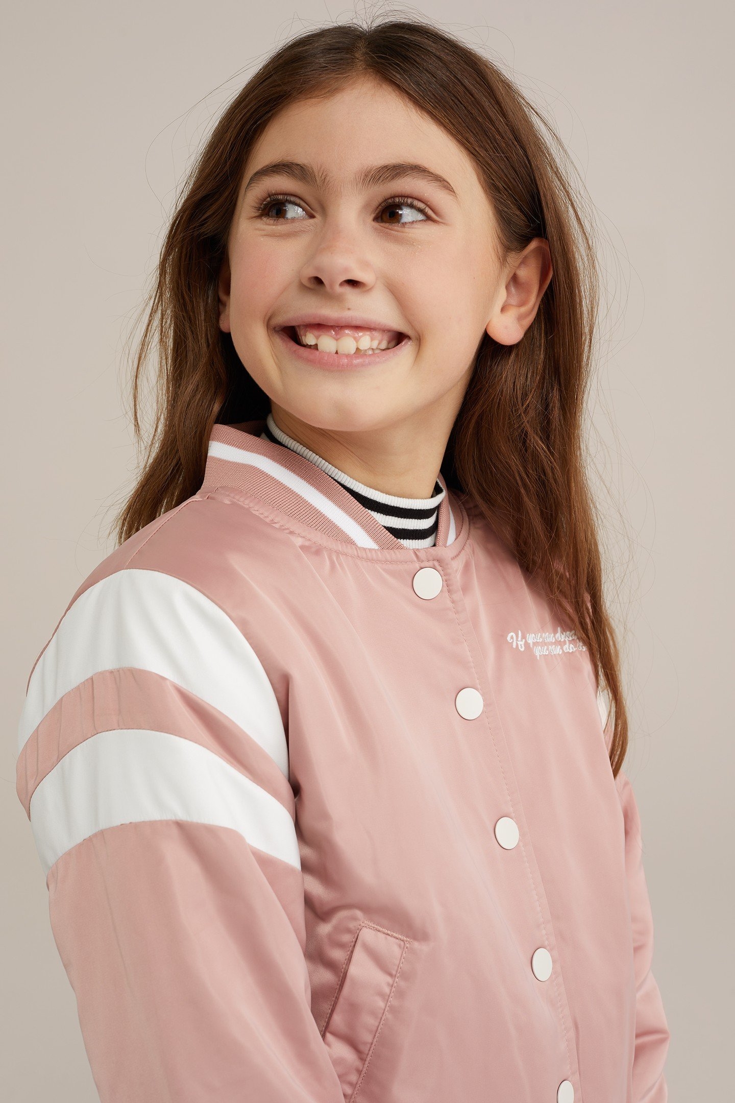 GIRLS BOMBER LIGHT PINK 6