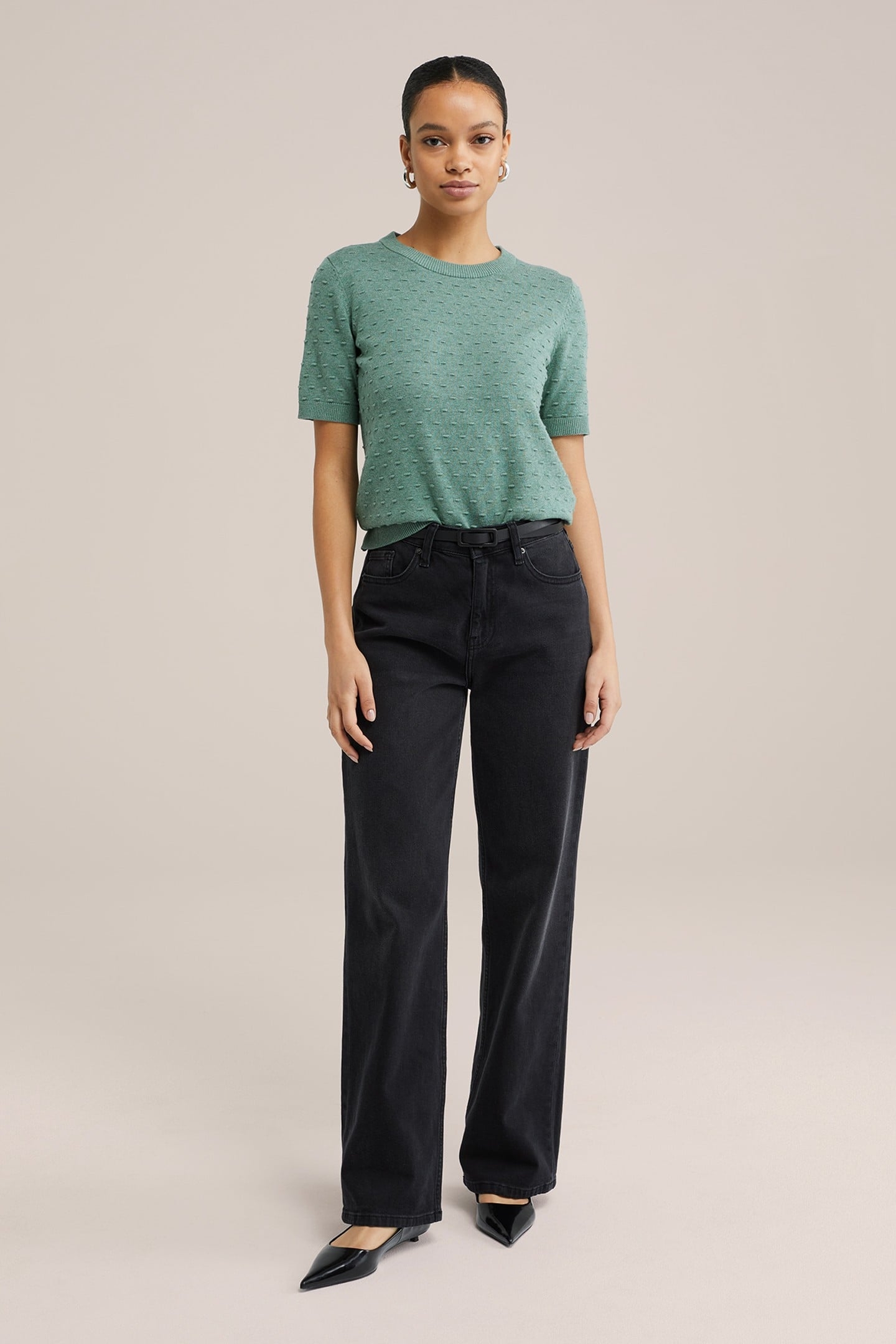 KNITTED PULLOVER LIGHT GREEN 4