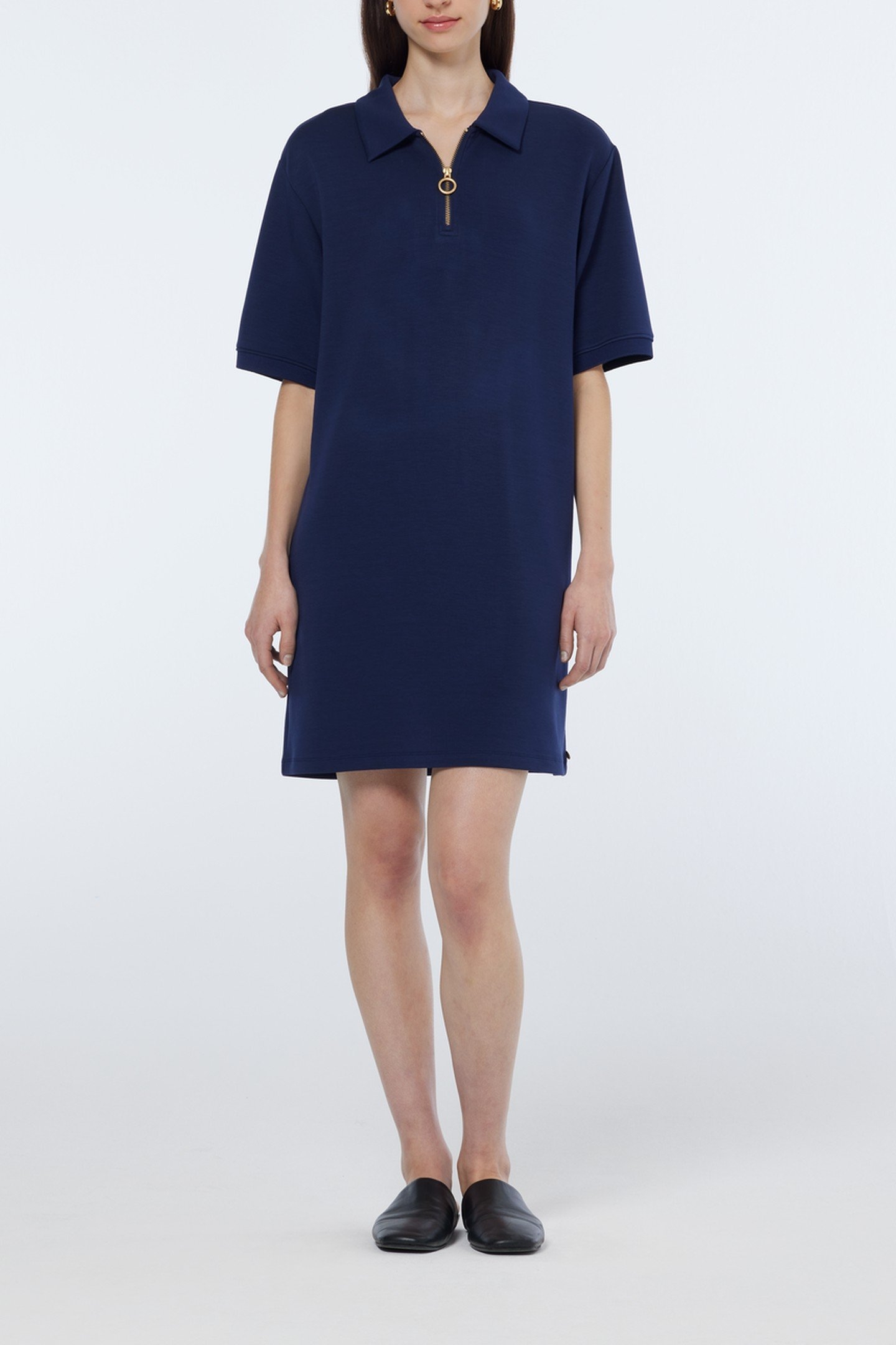 MODAL POLO DRESS NAVY 1