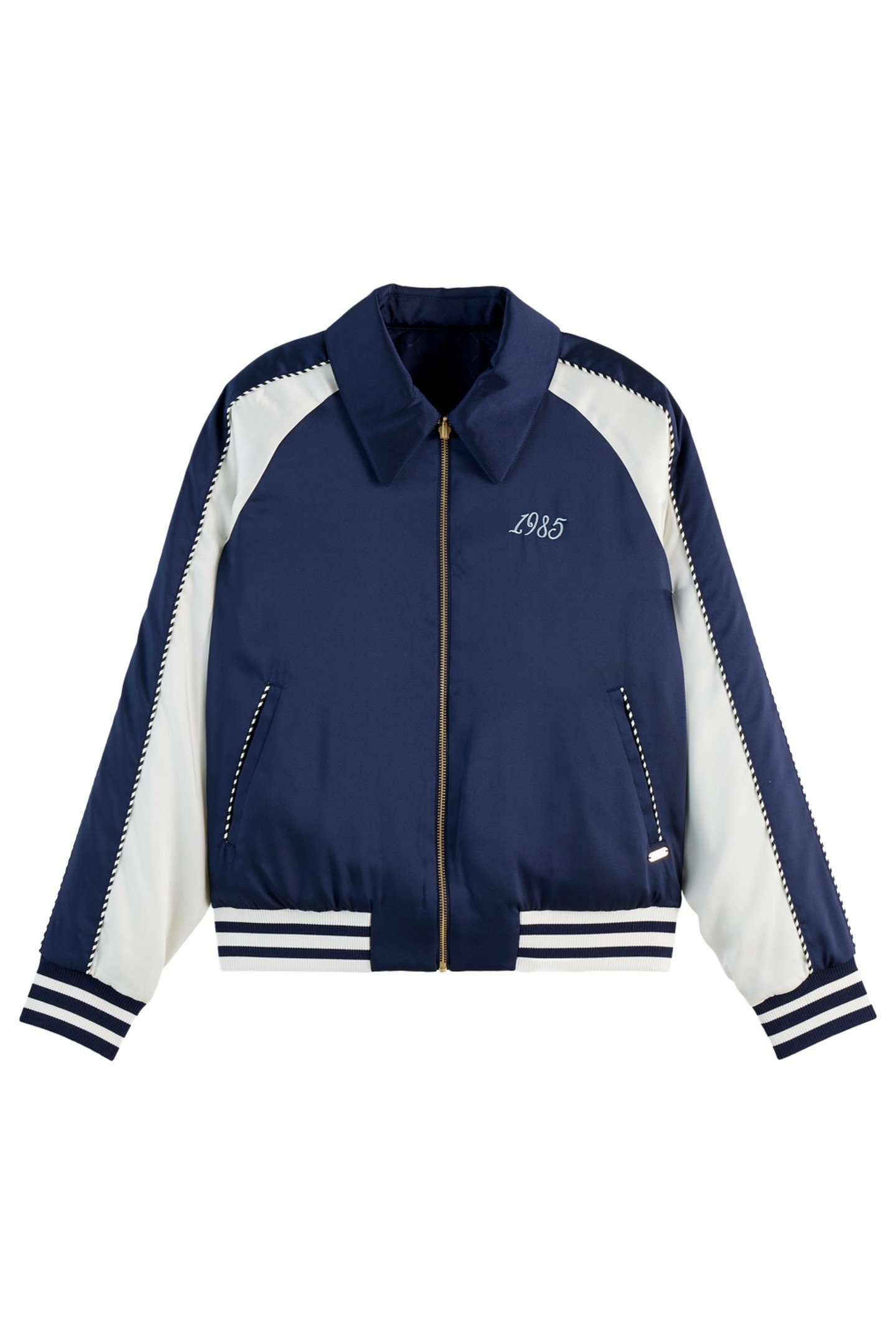 REVERSIBLE SOUVENIR JACKET NAVY/ SOFT ICE 1