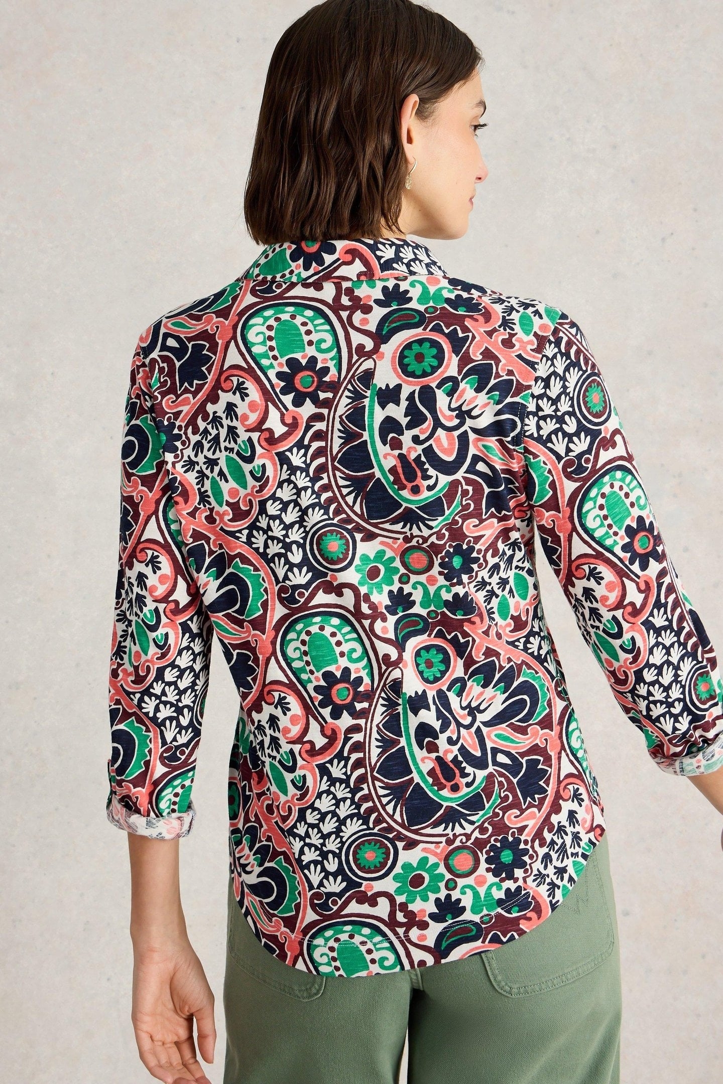 ANNIE JERSEY SHIRT NATURAL PRINT 3