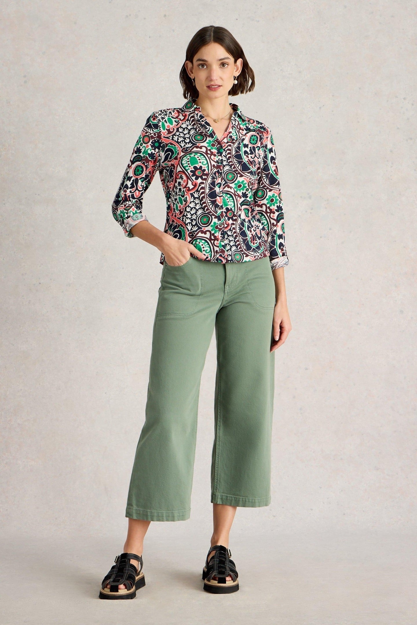 ANNIE JERSEY SHIRT NATURAL PRINT 2