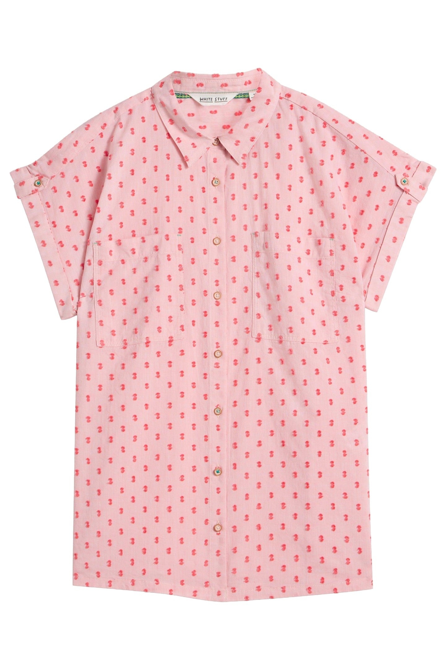 ELLIE ORGANIC COTTON SHIRT PINK MULTI 4