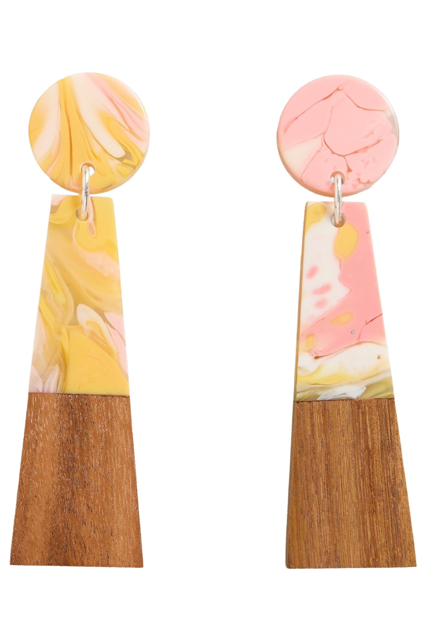 COSMO RESIN DROP EARRING PINK MULTI 1