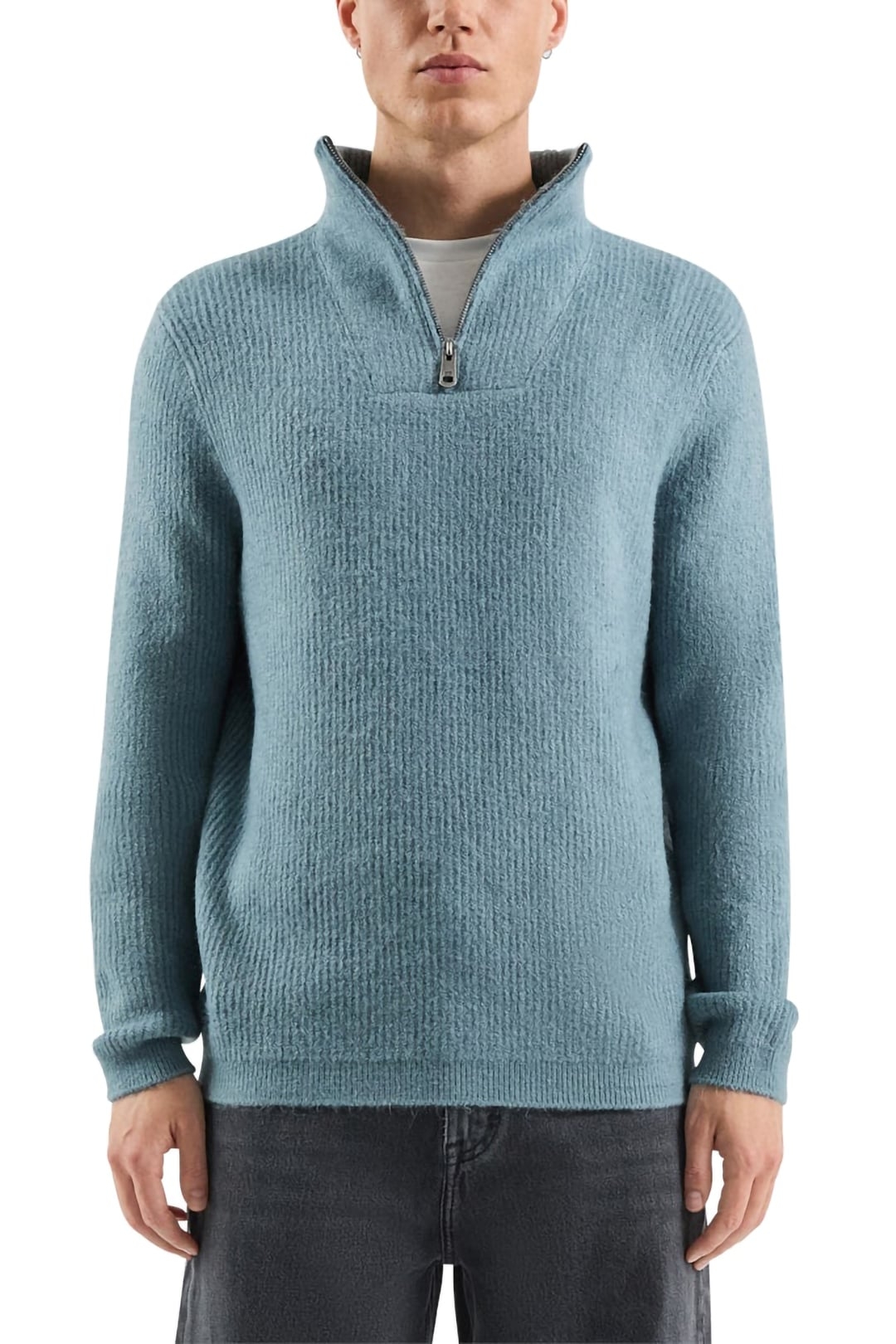 S.OLIVER-QS PULLOVER BLUE GREY 1